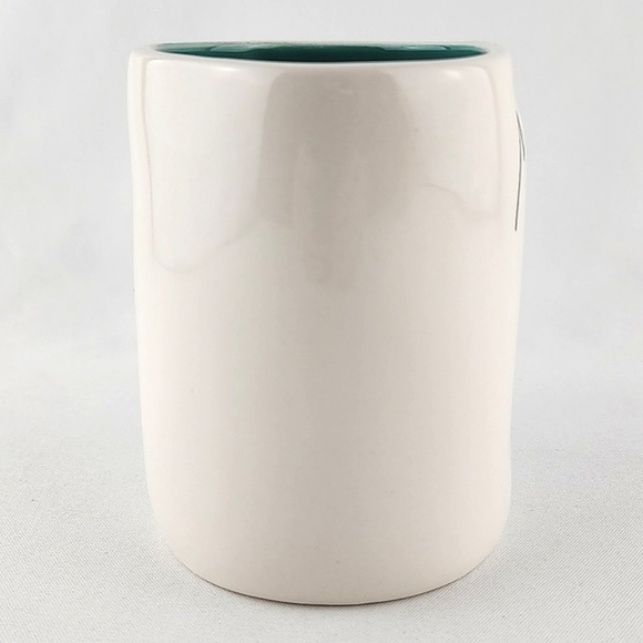 ⭐2/ $50⭐️ Rae Dunn Artisan Ceramic White Green Mug Large Letters MOM'S THE BEST - Picture 5 of 10